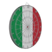 Vlag Italië Tricolore Dartbord (Voorkant Links)
