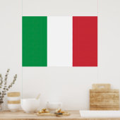 Vlag Italië Tricolore Poster (Keuken)
