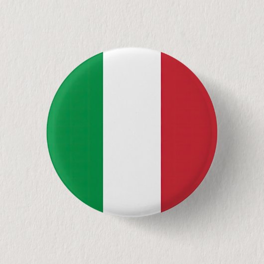 Vlag Italië Tricolore Ronde Button 3,2 Cm (Voorkant)