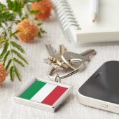 Vlag Italië Tricolore Sleutelhanger (Zijkant)