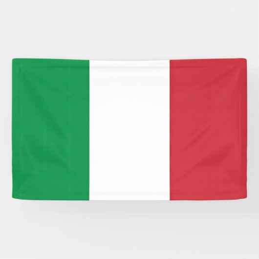 Vlag Italië Tricolore Spandoek (Horizontaal)