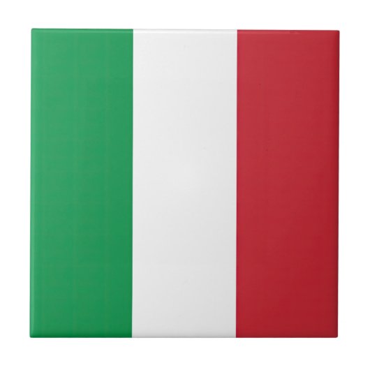 Vlag Italië Tricolore Tegeltje (Voorkant)