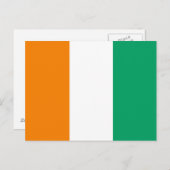 Vlag Ivoorkust Briefkaart (Voorkant / Achterkant)