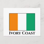 Vlag Ivoorkust Briefkaart (Voorkant)