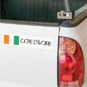 Vlag Ivoorkust Bumpersticker (Op Truck)