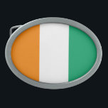Vlag Ivoorkust Gesp<br><div class="desc">Patriottische vlag van Ivoorkust.</div>