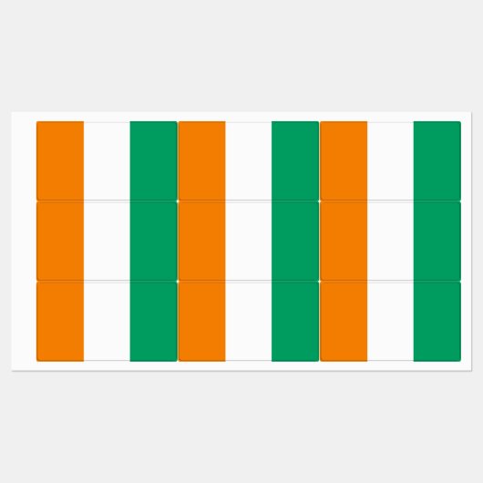 Vlag Ivoorkust Labels (Vel)