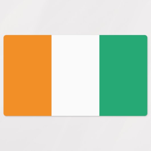 Vlag Ivoorkust Labels (Design 2)