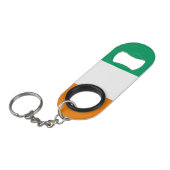 Vlag Ivoorkust Mini Flessenopener (Voorkant Gekanteld)