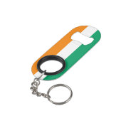 Vlag Ivoorkust Mini Flessenopener (Achterkant Gekanteld)