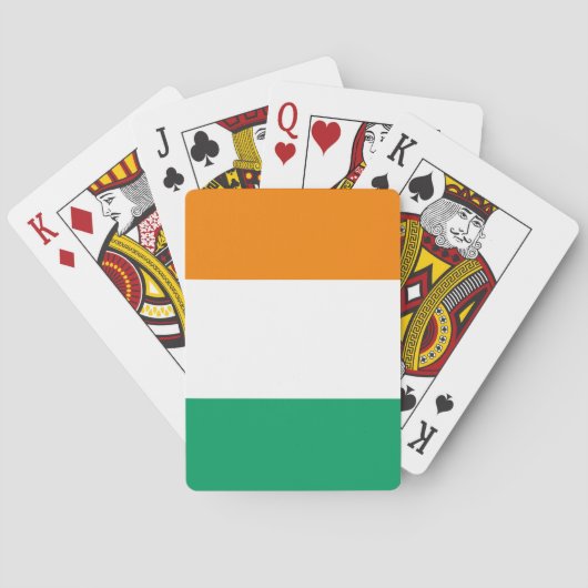 Vlag Ivoorkust Pokerkaarten (Achterkant)