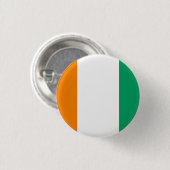 Vlag Ivoorkust Ronde Button 3,2 Cm (Voorkant /achterkant)
