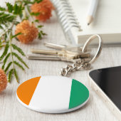 Vlag Ivoorkust Sleutelhanger (Zijkant)