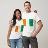 Vlag Ivoorkust T-shirt (Unisex)