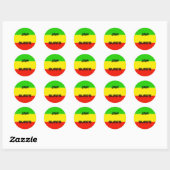 vlag, JAHSURFS Ronde Sticker (Vel)