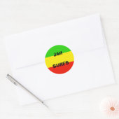 vlag, JAHSURFS Ronde Sticker (Envelop)