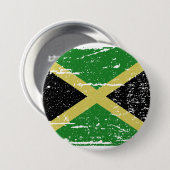 vlag Jamaica Ronde Button 7,6 Cm (Voorkant /achterkant)