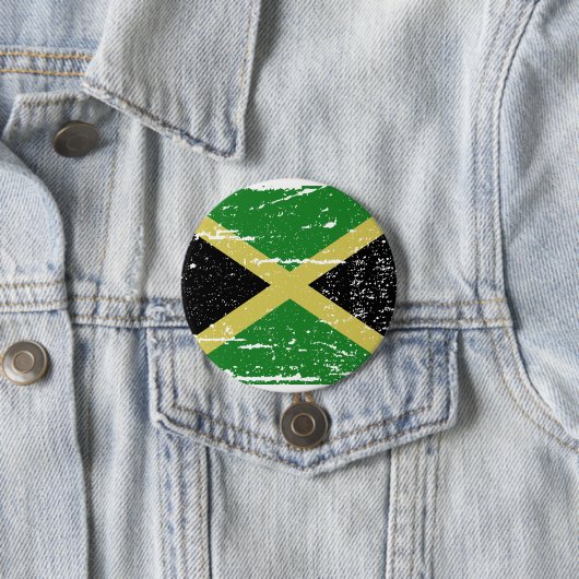 vlag Jamaica Ronde Button 7,6 Cm (In situ)