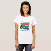 Vlag Johannesburg Zuid-Afrika T-shirt (Voorkant volledig)