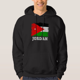 vlag Jordanië Land Retro vlag Jordanië Hoodie