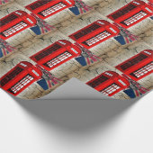 vlag jubileum kroonrode telefooncel cadeaupapier (Hoek)