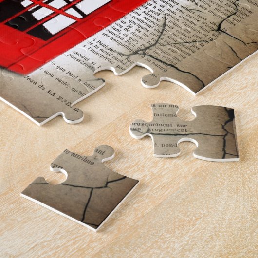 vlag jubileum kroonrode telefooncel legpuzzel (Zijkant)