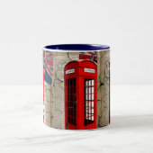 vlag jubileum kroonrode telefooncel tweekleurige koffiemok (Center)