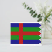 Vlag Jutland (Denemarken) Briefkaart (Staand voorkant)
