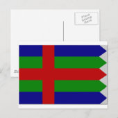 Vlag Jutland (Denemarken) Briefkaart (Voorkant / Achterkant)