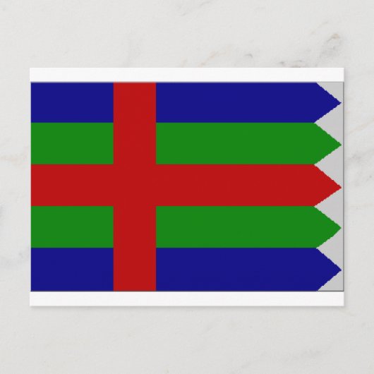 Vlag Jutland (Denemarken) Briefkaart (Voorkant)