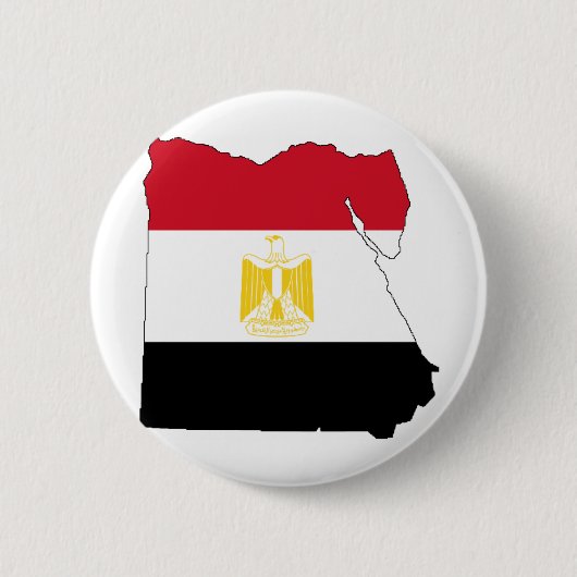 Vlag/kaart van Egypte Ronde Button 5,7 Cm (Voorkant)