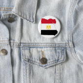 Vlag/kaart van Egypte Ronde Button 5,7 Cm (In situ)