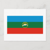 Vlag Karachay-Cherkess Briefkaart (Voorkant)