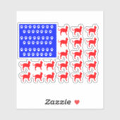 Vlag kat en poot sticker (Vel)