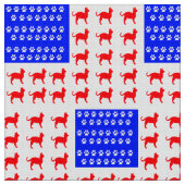 Vlag kat en poot stof (Close Up)