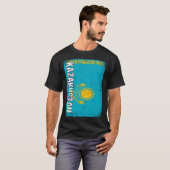 Vlag Kazachstan 1 T-shirt (Voorkant volledig)
