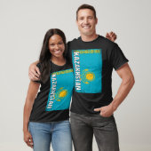 Vlag Kazachstan 1 T-shirt (Unisex)