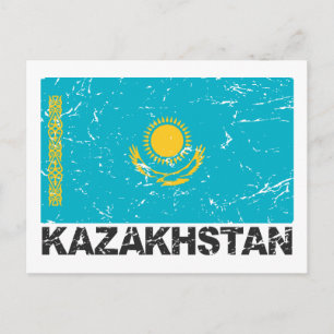  vlag Kazachstan Briefkaart