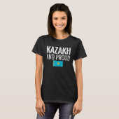 vlag Kazachstan in Kazachstan T-shirt (Voorkant volledig)