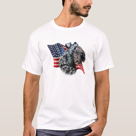 Vlag Kerry Blue Terrier T-shirt (Voorkant)