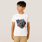 Vlag Kerry Blue Terrier T-shirt (Voorkant volledig)