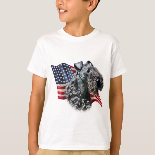 Vlag Kerry Blue Terrier T-shirt (Voorkant)