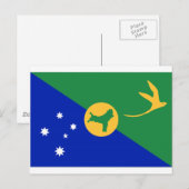 Vlag kersteiland (Australië) Briefkaart (Voorkant / Achterkant)