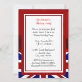 Vlag kerstfeestdag in Engeland Kaart (Achterkant)