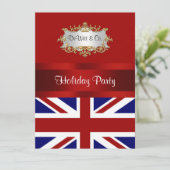 Vlag kerstfeestdag in Engeland Kaart (Staand voorkant)