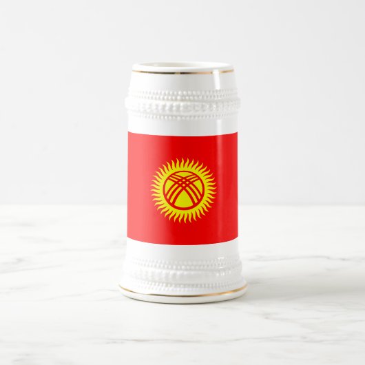 Vlag Kirgizië Bierpul (Center)