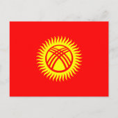 Vlag Kirgizië Briefkaart (Voorkant)
