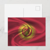 Vlag Kirgizië Briefkaart (Voorkant / Achterkant)