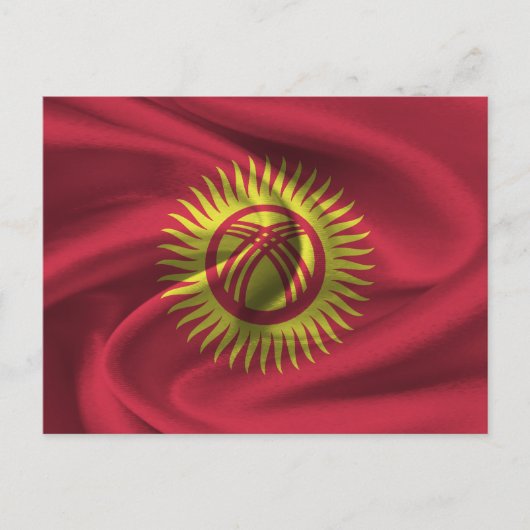 Vlag Kirgizië Briefkaart (Voorkant)