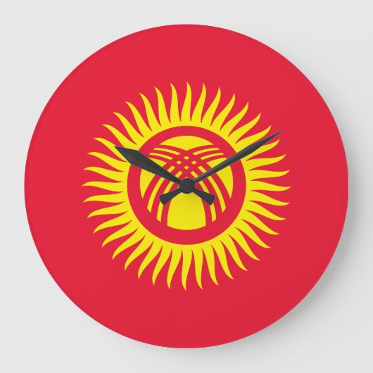 Vlag Kirgizië Grote Klok (Voorkant)